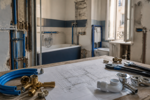 Préparer le plan de plomberie d’une salle de bains avant une rénovation